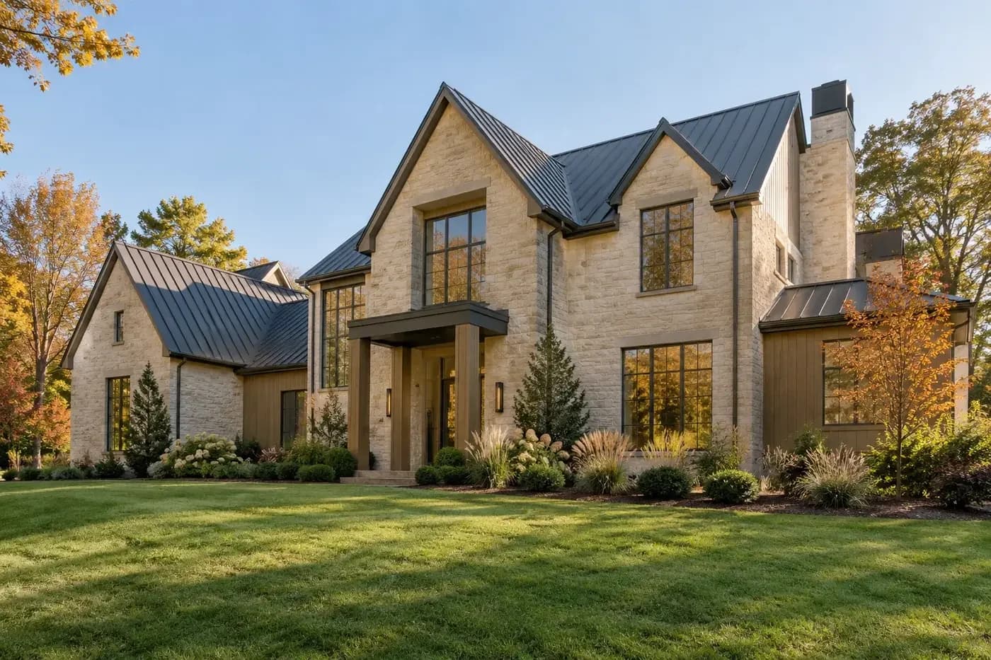 Illustrative completed luxury Charlotte-area custom home ready for final performance testing and commissioning