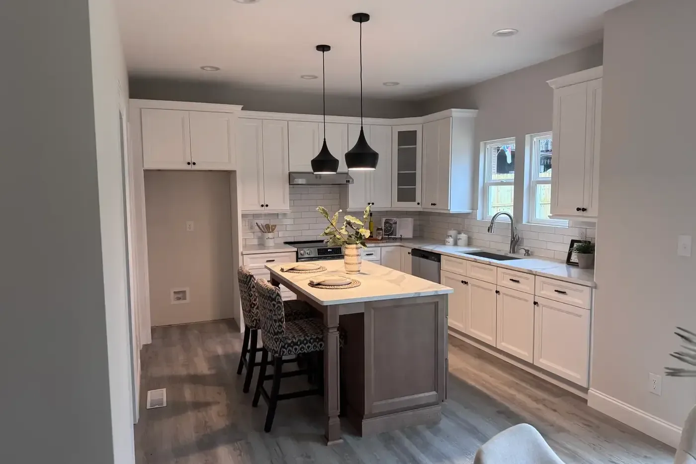 Representative custom-home interior showing how major rooms and circulation compete for space during early planning