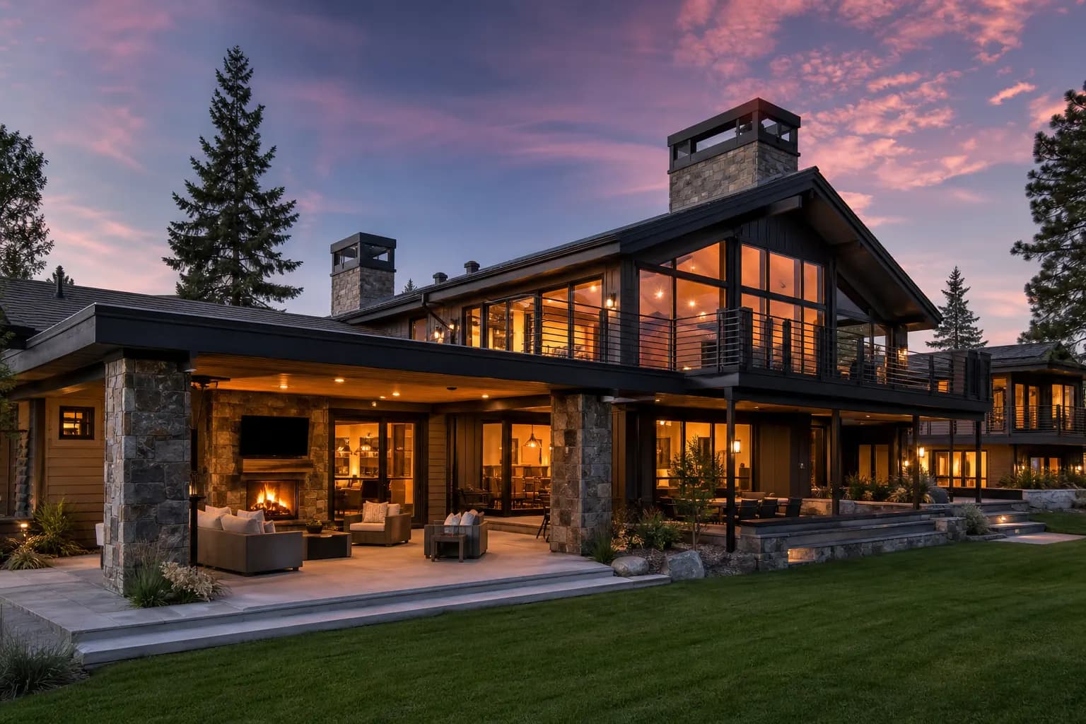 Luxury custom home outdoor living, Marvin, NC